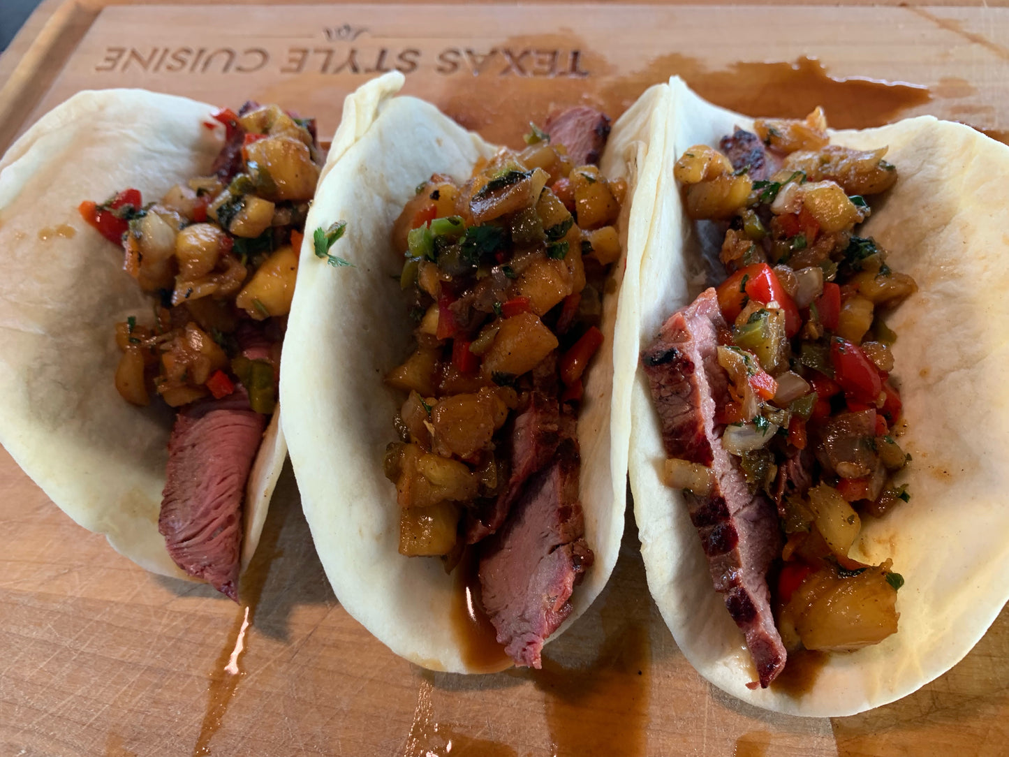 Chef Johnny's Sirloin Steak Tacos with Pineapple Pico de Gallo