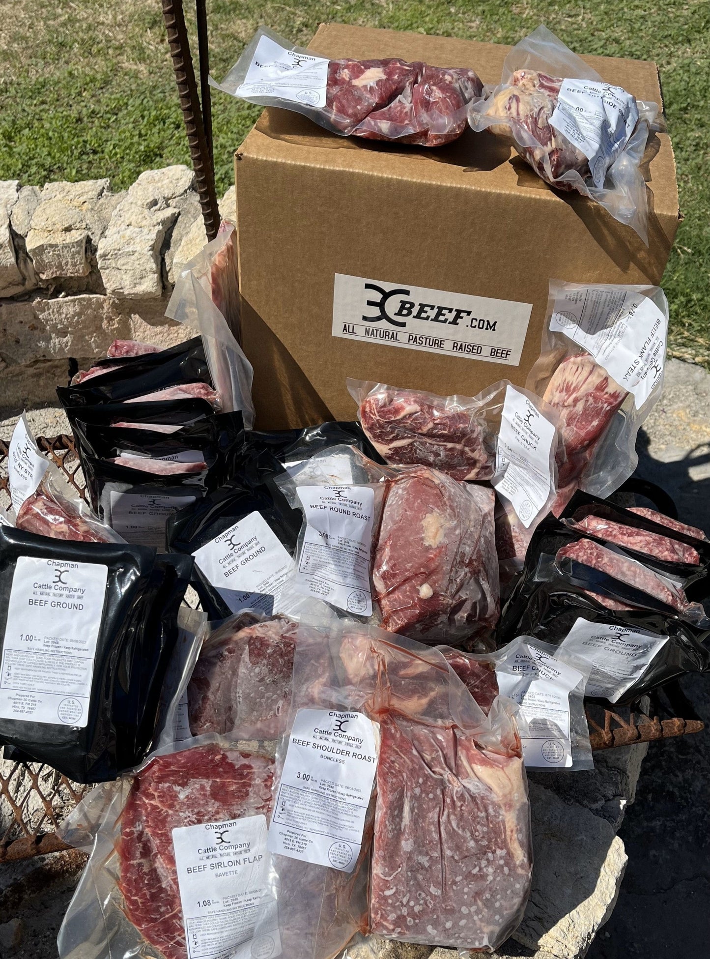 Chapman 3C Cattle Company Beef Subscription 30lbs. Box Beef Subscription Beef Box Subscription