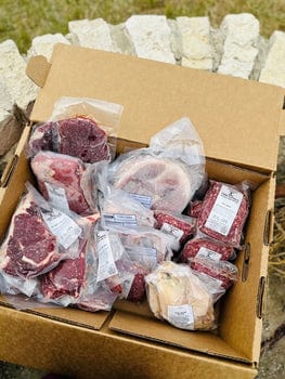 
                  
                    Chapman 3C Cattle Company Beef Subscription 23-25 lbs. Farm To Table Meat Box| Beef | Pork| Chicken Beef Box Subscription | Purchase Once or Subscribe & Save
                  
                